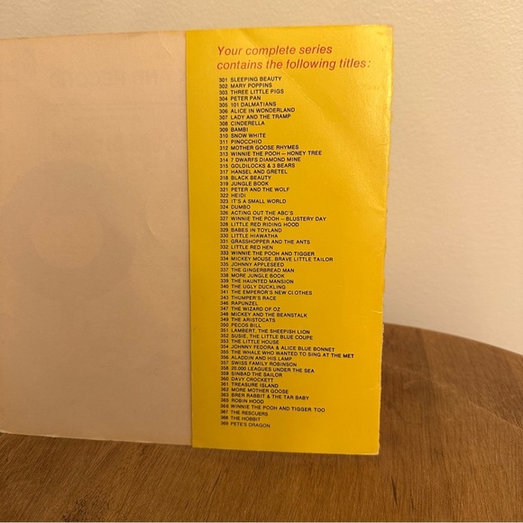 Vintage Disney Pinocchio #311 See Hear Read Record Book 33 1/3 RPM Songs Movie - Picture 5 of 16